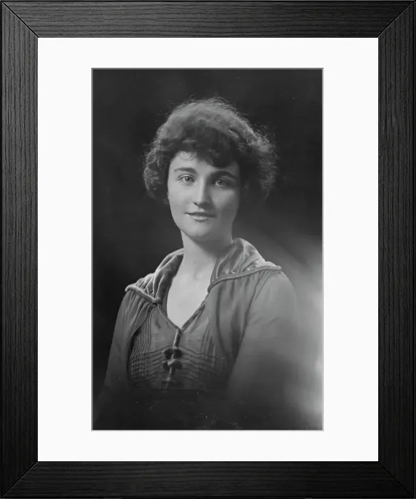 Framed Print : Miss Frances Brown, portrait photograph, 1918 Dec. Creator: Arnold Genthe Framed Print : Miss Frances Brown, portrait photograph, 1918 Dec. Creator: Arnold Genthe