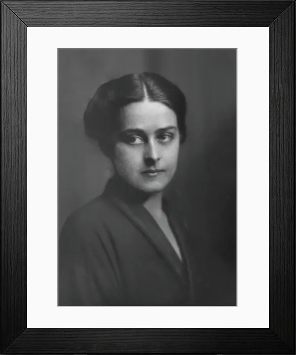 Framed Print : Unidentified woman, possibly Miss Viola Page, portrait photograph, (1916?). Creator: Arnold Genthe Framed Print : Unidentified woman, possibly Miss Viola Page, portrait photograph, (1916?). Creator: Arnold Genthe
