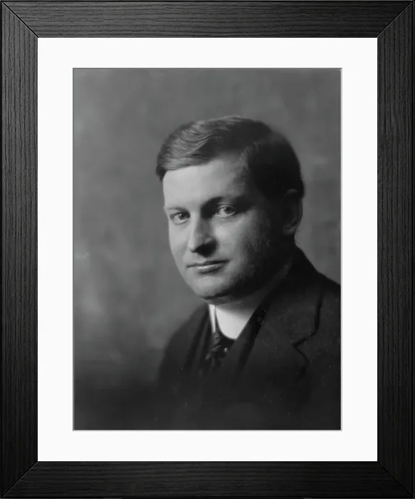 Framed Print : Vedder, George B. Mr. portrait photograph, 1917. Creator: Arnold Genthe Framed Print : Vedder, George B. Mr. portrait photograph, 1917. Creator: Arnold Genthe
