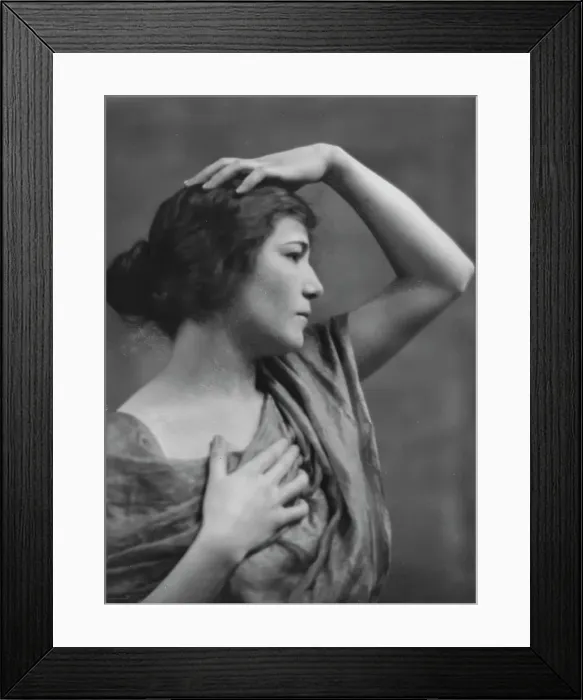 Framed Print : Victors, Miss, portrait photograph, 1915 May 18. Creator: Arnold Genthe Framed Print : Victors, Miss, portrait photograph, 1915 May 18. Creator: Arnold Genthe