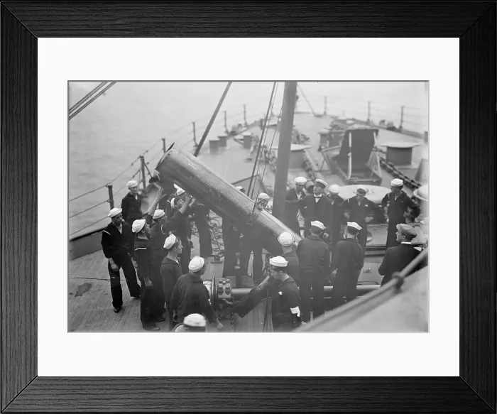 Framed Print : Target Practice - Torpedoes, 1913. Creator: Unknown Framed Print : Target Practice - Torpedoes, 1913. Creator: Unknown