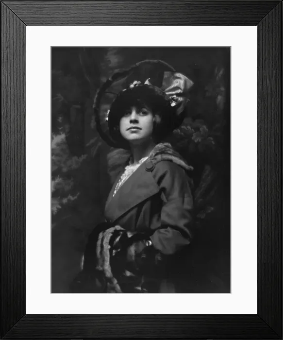 Framed Print : Wade, Miss, portrait photograph, 1913. Creator: Arnold Genthe Framed Print : Wade, Miss, portrait photograph, 1913. Creator: Arnold Genthe