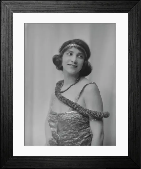 Framed Print : Ricardo, Bessie, Miss, portrait photograph, not before 1917. Creator: Arnold Genthe Framed Print : Ricardo, Bessie, Miss, portrait photograph, not before 1917. Creator: Arnold Genthe
