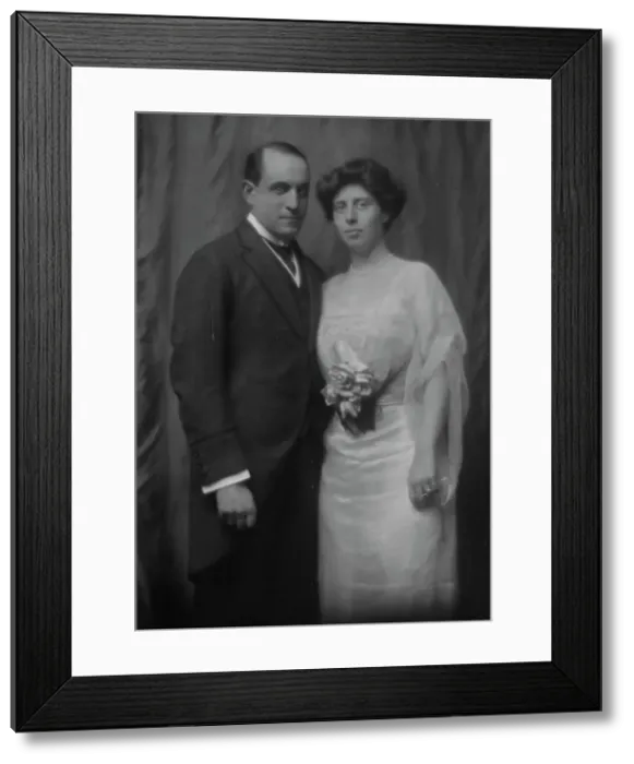Framed Print : Walter, H.D. Mr. and Miss Gans, portrait photograph, 1912 Dec. 1. Creator: Arnold Genthe Framed Print : Walter, H.D. Mr. and Miss Gans, portrait photograph, 1912 Dec. 1. Creator: Arnold Genthe
