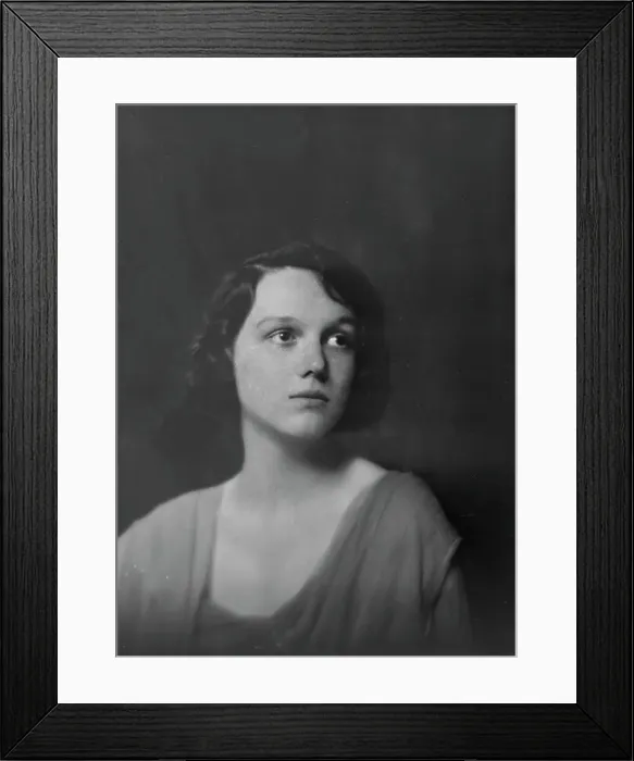 Framed Print : Miss Helen Chamberlain, portrait photograph, 1918 May 28. Creator: Arnold Genthe Framed Print : Miss Helen Chamberlain, portrait photograph, 1918 May 28. Creator: Arnold Genthe