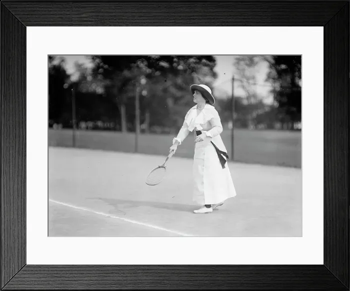 Framed Print : Mrs. J. Upshur Morehead, Tennis Tournament, 1913. Creator: Unknown Framed Print : Mrs. J. Upshur Morehead, Tennis Tournament, 1913. Creator: Unknown