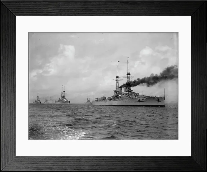 Framed Print : U.S.S. Wyoming Leading Battleships in Hampton Roads, Virginia, 1917. Creator: Unknown Framed Print : U.S.S. Wyoming Leading Battleships in Hampton Roads, Virginia, 1917. Creator: Unknown