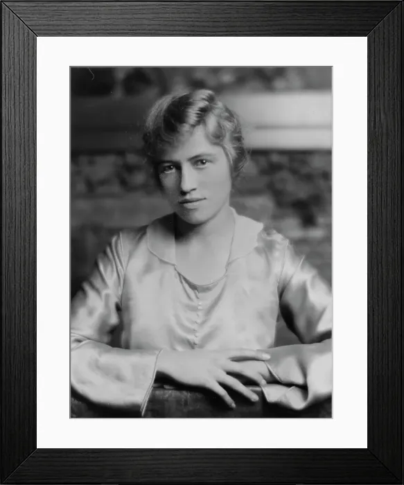 Framed Print : Rieber, D. Miss, portrait photograph, 1916. Creator: Arnold Genthe Framed Print : Rieber, D. Miss, portrait photograph, 1916. Creator: Arnold Genthe