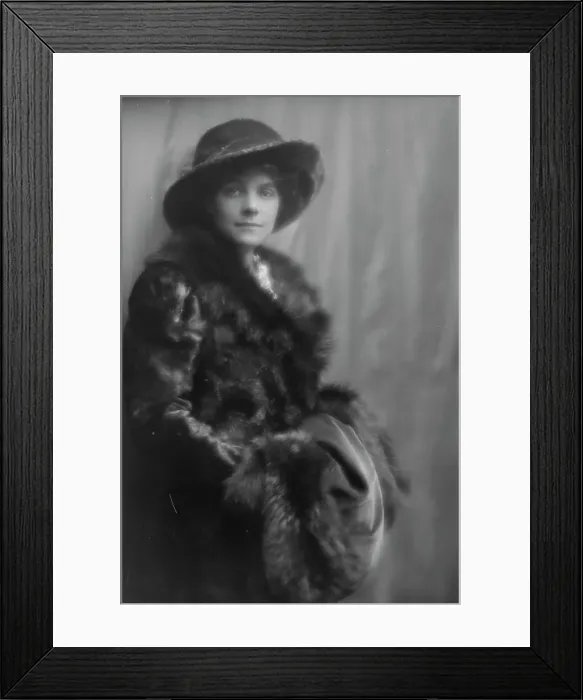 Framed Print : Warren, Gertrude, Miss, or Miss Jackman, portrait photograph, 1912 or 1913. Creator: Arnold Genthe Framed Print : Warren, Gertrude, Miss, or Miss Jackman, portrait photograph, 1912 or 1913. Creator: Arnold Genthe