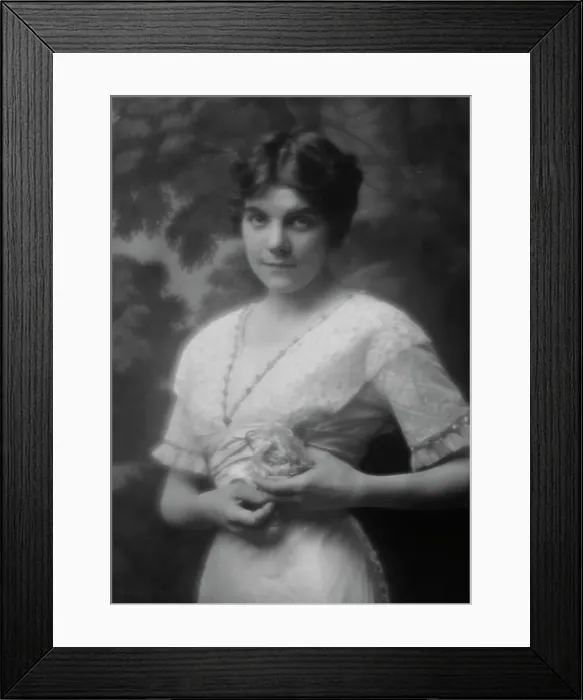 Framed Print : Warren, Gertrude, Miss, or Miss Jackman, portrait photograph, 1912 or 1913. Creator: Arnold Genthe