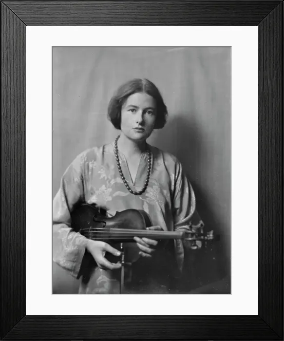 Framed Print : Miss Rebecca Clark, portrait photograph, 1917 Nov. 29. Creator: Arnold Genthe Framed Print : Miss Rebecca Clark, portrait photograph, 1917 Nov. 29. Creator: Arnold Genthe