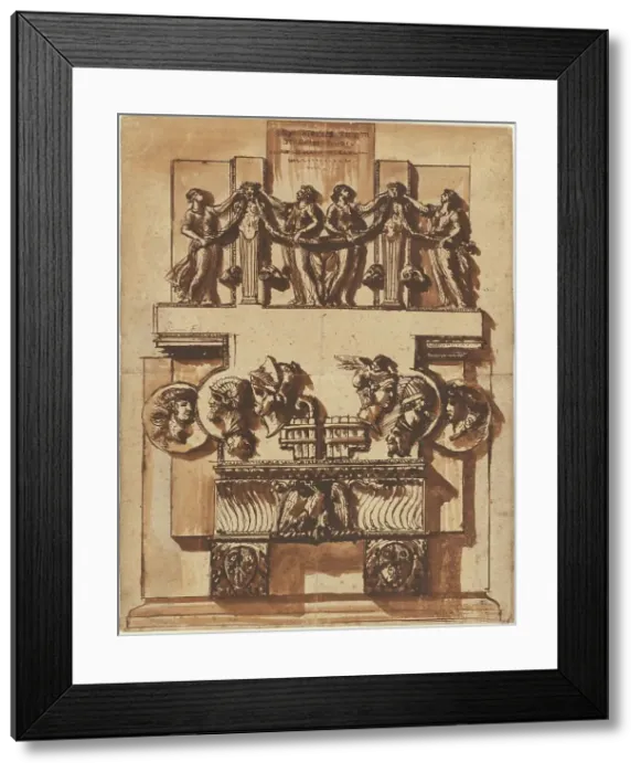 Framed Print : Fantasy of a Magnificent Wall Monument, 1764 / 1766. Creator: Giovanni Battista Piranesi Framed Print : Fantasy of a Magnificent Wall Monument, 1764 / 1766. Creator: Giovanni Battista Piranesi