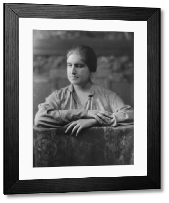 Framed Print : Wertheimer, M. Miss, portrait photograph, 1916. Creator: Arnold Genthe Framed Print : Wertheimer, M. Miss, portrait photograph, 1916. Creator: Arnold Genthe