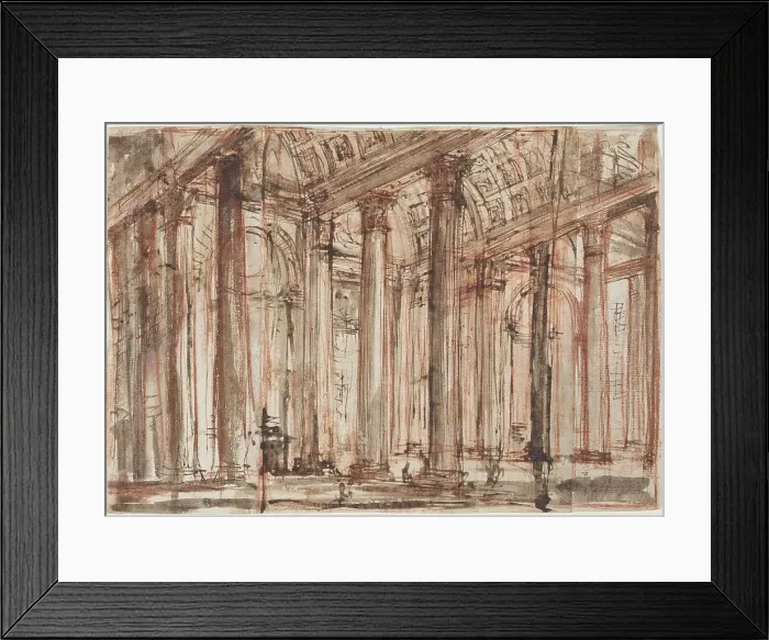 Framed Print : The Portico of the Pantheon, 1750s and early 1760s. Creator: Giovanni Battista Piranesi Framed Print : The Portico of the Pantheon, 1750s and early 1760s. Creator: Giovanni Battista Piranesi