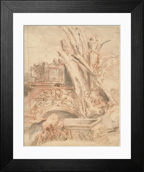 Framed Print : Grottesco with the Tomb of Nero, 1747. Creator: Giovanni Battista Piranesi Framed Print : Grottesco with the Tomb of Nero, 1747. Creator: Giovanni Battista Piranesi