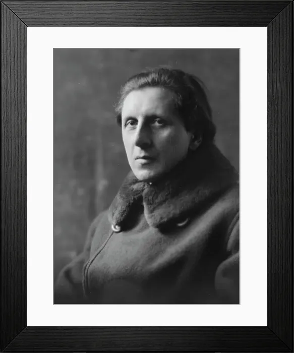 Framed Print : Dr. Coomarasumay, portrait photograph, 1918 Mar. 5. Creator: Arnold Genthe