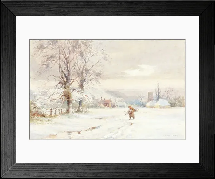 Framed Print : Winter. Creator: Joseph Rubens Powell Framed Print : Winter. Creator: Joseph Rubens Powell