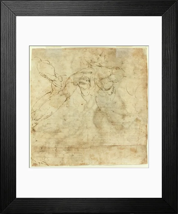 Framed Print : Study of a Back. Creator: Giulio Cesare Procaccini Framed Print : Study of a Back. Creator: Giulio Cesare Procaccini