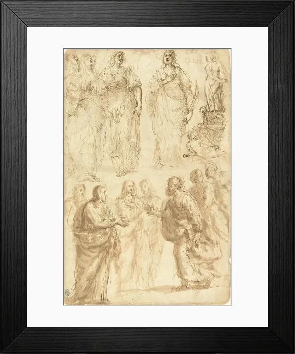 Framed Print : Scenes from the Life of Saint Peter. Creator: Giulio Cesare Procaccini Framed Print : Scenes from the Life of Saint Peter. Creator: Giulio Cesare Procaccini