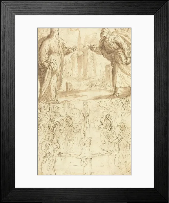 Framed Print : Crucifixion of Saint Peter. Creator: Giulio Cesare Procaccini Framed Print : Crucifixion of Saint Peter. Creator: Giulio Cesare Procaccini