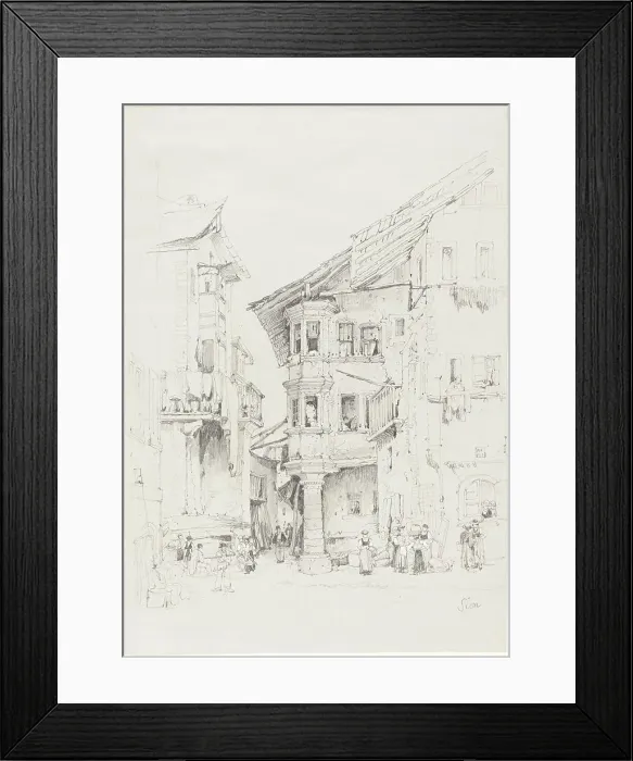 Framed Print : Sion, c. 1830. Creator: Samuel Prout Framed Print : Sion, c. 1830. Creator: Samuel Prout