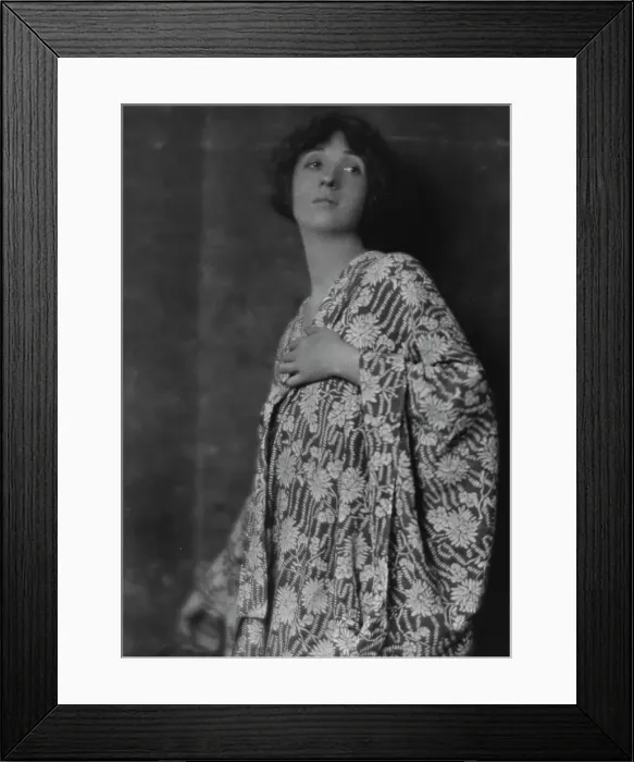 Framed Print : Willcox, Christine, Miss, portrait photograph, 1914 Aug. 17. Creator: Arnold Genthe Framed Print : Willcox, Christine, Miss, portrait photograph, 1914 Aug. 17. Creator: Arnold Genthe