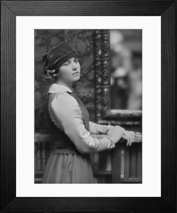 Framed Print : Sargent, Margaret, Miss, portrait photograph, 1916 Jan. 28. Creator: Arnold Genthe Framed Print : Sargent, Margaret, Miss, portrait photograph, 1916 Jan. 28. Creator: Arnold Genthe