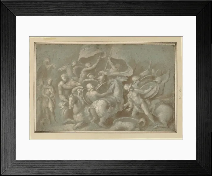 Framed Print : Battle Scene. Creator: Biagio Pupini Framed Print : Battle Scene. Creator: Biagio Pupini