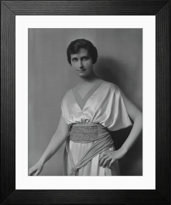 Framed Print : Scholle, E. Miss, portrait photograph, 1917 May 7. Creator: Arnold Genthe Framed Print : Scholle, E. Miss, portrait photograph, 1917 May 7. Creator: Arnold Genthe