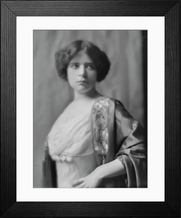 Framed Print : Woodward, Constance, Miss, portrait photograph, 1912 May 24. Creator: Arnold Genthe Framed Print : Woodward, Constance, Miss, portrait photograph, 1912 May 24. Creator: Arnold Genthe