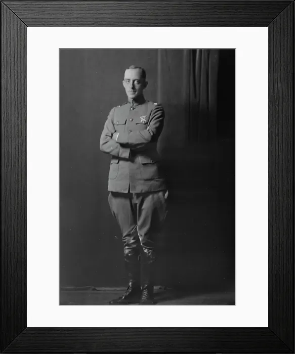 Framed Print : Captain George Davis, portrait photograph, 1918 Sept. 7. Creator: Arnold Genthe