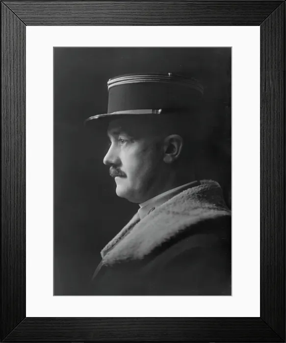 Framed Print : Lieutenant DeBrousse, portrait photograph, 1919 Feb. 3. Creator: Arnold Genthe Framed Print : Lieutenant DeBrousse, portrait photograph, 1919 Feb. 3. Creator: Arnold Genthe