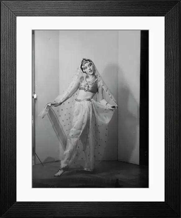Framed Print : Denishawn dancer, 1927 or 1928. Creator: Arnold Genthe Framed Print : Denishawn dancer, 1927 or 1928. Creator: Arnold Genthe