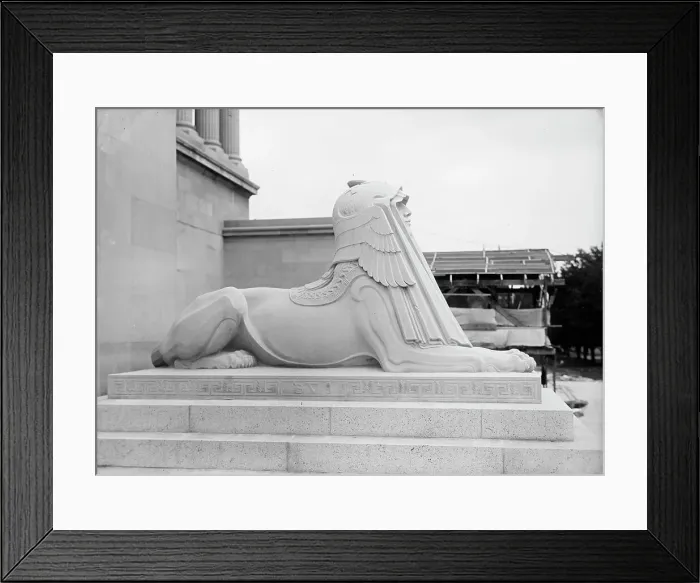 Framed Print : Scottish Rite Temple - Sphinx, 1915. Creator: Harris & Ewing. Scottish Rite Temple - Sphinx, 1915. Creator: Harris & Ewing Framed Print : Scottish Rite Temple - Sphinx, 1915. Creator: Harris & Ewing. Scottish Rite Temple - Sphinx, 1915. Creator: Harris & Ewing