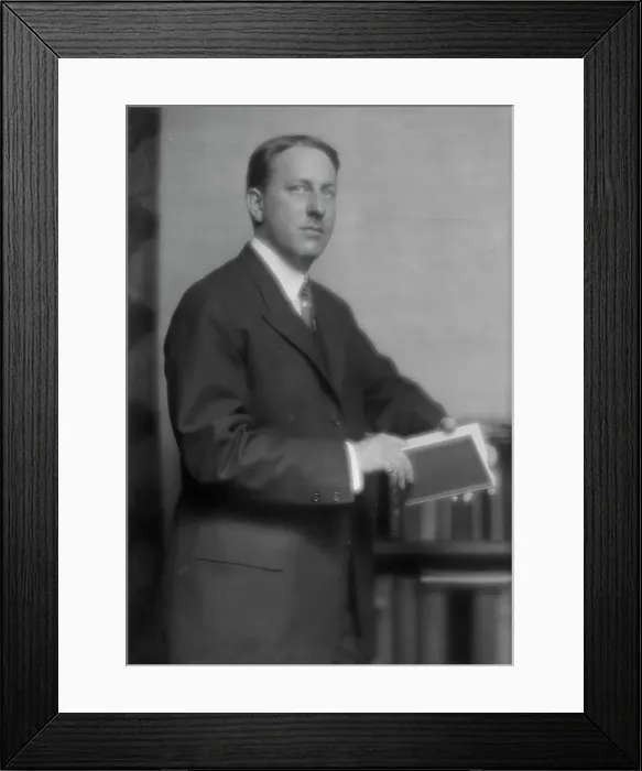 Framed Print : Slosson, Mr. portrait photograph, 1912 Aug. 1. Creator: Arnold Genthe Framed Print : Slosson, Mr. portrait photograph, 1912 Aug. 1. Creator: Arnold Genthe