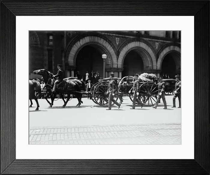 Framed Print : Funeral of P. Ezequial [sic] Rojas, E.E. And M.P. from Venezuela, 1914. Creator: Harris & Ewing. Funeral of P. Ezequial [sic] Rojas, E.E. And M.P. from Venezuela, 1914. Creator: Harris & Ewing