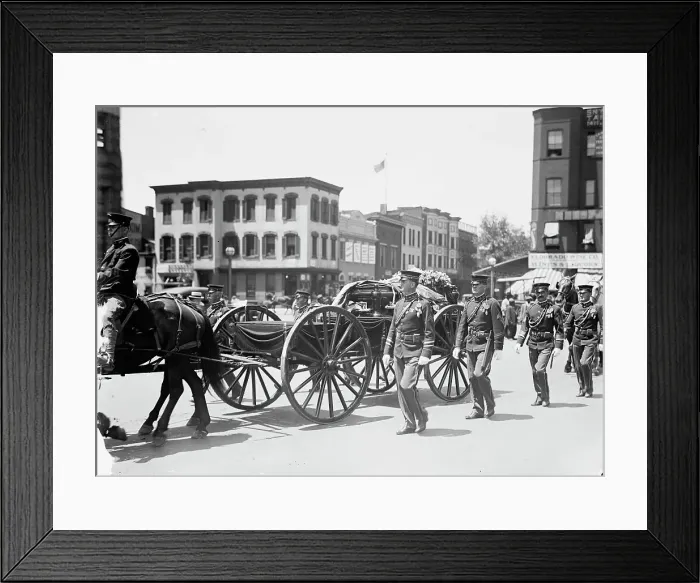 Framed Print : Funeral of P. Ezequial [sic], E.E. And M.P. from Venezuela, 1914. Creator: Harris & Ewing. Funeral of P. Ezequial [sic], E.E. And M.P. from Venezuela, 1914. Creator: Harris & Ewing