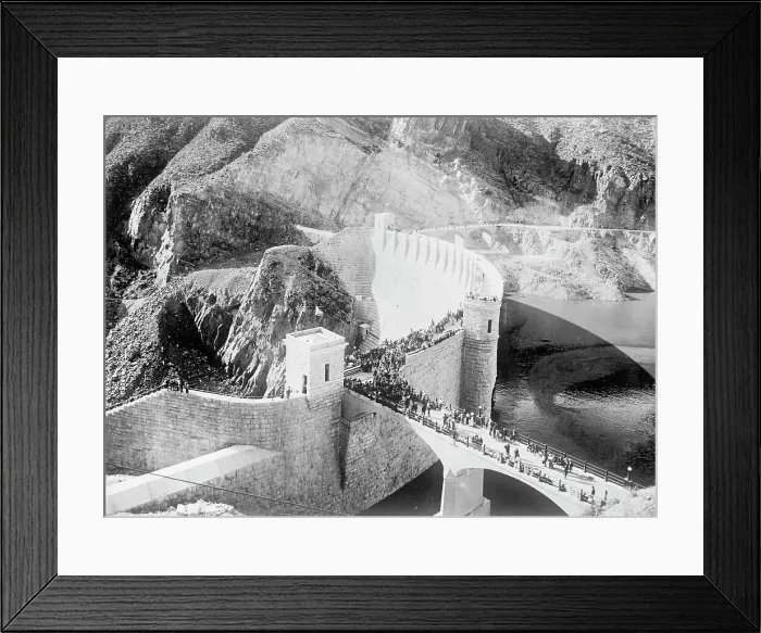 Framed Print : Roosevelt Dam, Arizona - Salt River Project of Bureau of Reclamation, Dedication Scene, 1912. Creator: Harris & Ewing. Roosevelt Dam, Arizona - Salt River Project of Bureau of Reclamation, Dedication Scene, 1912. Creator: Harris & Ewing Framed Print : Roosevelt Dam, Arizona - Salt River Project of Bureau of Reclamation, Dedication Scene, 1912. Creator: Harris & Ewing. Roosevelt Dam, Arizona - Salt River Project of Bureau of Reclamation, Dedication Scene, 1912. Creator: Harris & Ewing