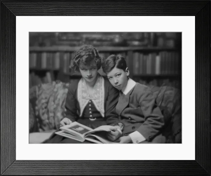 Framed Print : Dickerson, Master, and sister, portrait photograph, 1916 Jan. 5. Creator: Arnold Genthe Framed Print : Dickerson, Master, and sister, portrait photograph, 1916 Jan. 5. Creator: Arnold Genthe