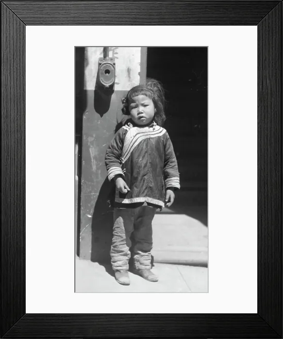 Framed Print : Child, Chinatown, San Francisco, between 1896 and 1906. Creator: Arnold Genthe Framed Print : Child, Chinatown, San Francisco, between 1896 and 1906. Creator: Arnold Genthe