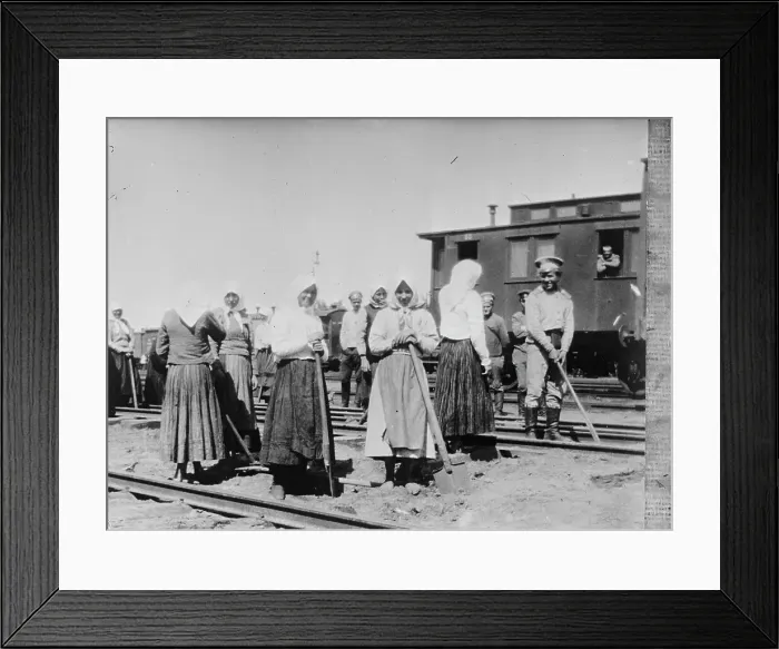 Framed Print : Russia War Pictures - Women, 1917. Creator: Unknown Framed Print : Russia War Pictures - Women, 1917. Creator: Unknown