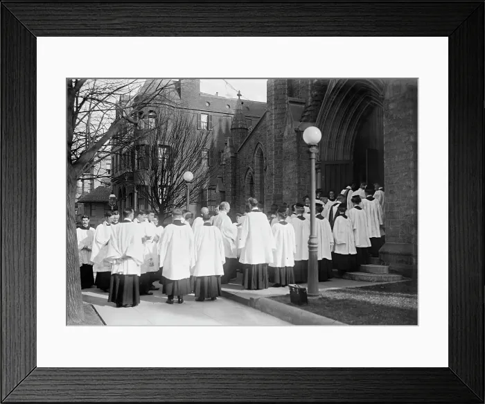 Framed Print : Saint Thomas P.E. Church - Consecration Services, Dec 1912. Creator: Harris & Ewing. Saint Thomas P.E. Church - Consecration Services, Dec 1912. Creator: Harris & Ewing Framed Print : Saint Thomas P.E. Church - Consecration Services, Dec 1912. Creator: Harris & Ewing. Saint Thomas P.E. Church - Consecration Services, Dec 1912. Creator: Harris & Ewing