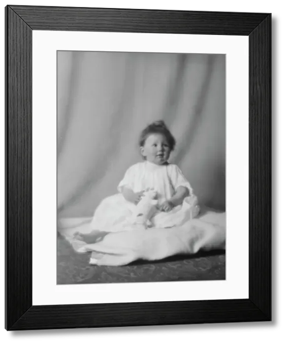 Framed Print : Rainsford baby, portrait photograph, 1916. Creator: Arnold Genthe Framed Print : Rainsford baby, portrait photograph, 1916. Creator: Arnold Genthe