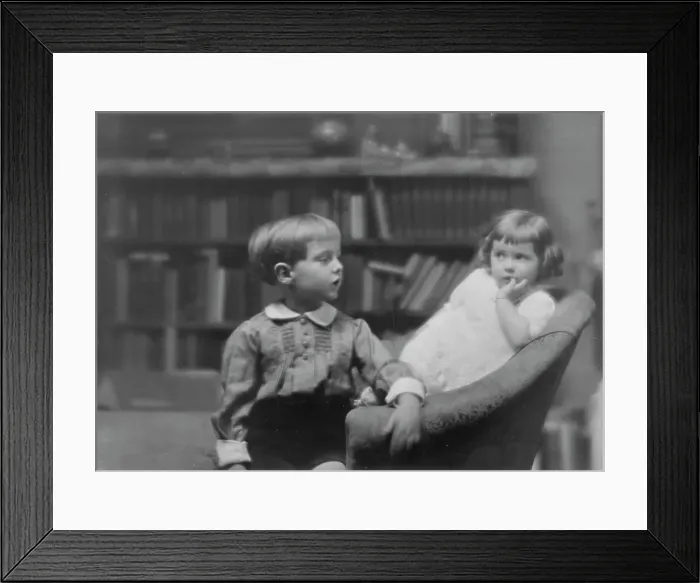 Framed Print : Rowland, Henry C. Mrs. children of, portrait photograph, 1917 Nov. 5. Creator: Arnold Genthe Framed Print : Rowland, Henry C. Mrs. children of, portrait photograph, 1917 Nov. 5. Creator: Arnold Genthe