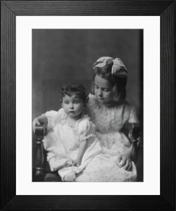 Framed Print : Silvester, Mrs. children of, portrait photograph, between 1914 and 1917. Creator: Arnold Genthe Framed Print : Silvester, Mrs. children of, portrait photograph, between 1914 and 1917. Creator: Arnold Genthe