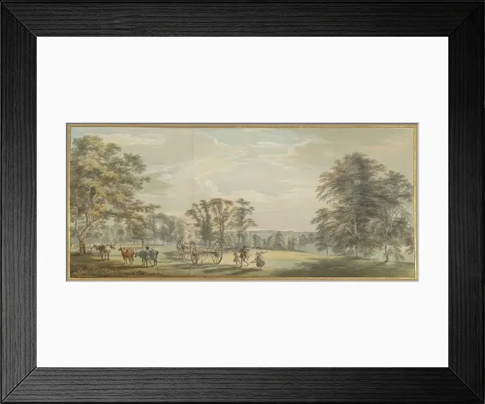 Framed Print : Dawn in Luton Park, 1763 / 1765. Creator: Paul Sandby Framed Print : Dawn in Luton Park, 1763 / 1765. Creator: Paul Sandby