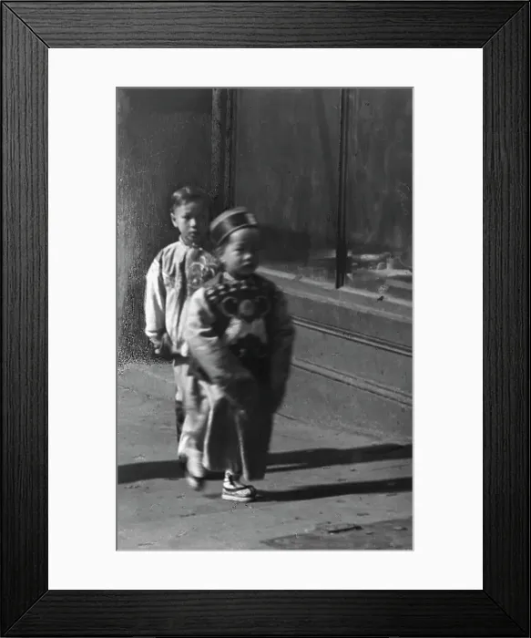 Framed Print : Washington Street, Chinatown, San Francisco, between 1896 and 1906. Creator: Arnold Genthe Framed Print : Washington Street, Chinatown, San Francisco, between 1896 and 1906. Creator: Arnold Genthe
