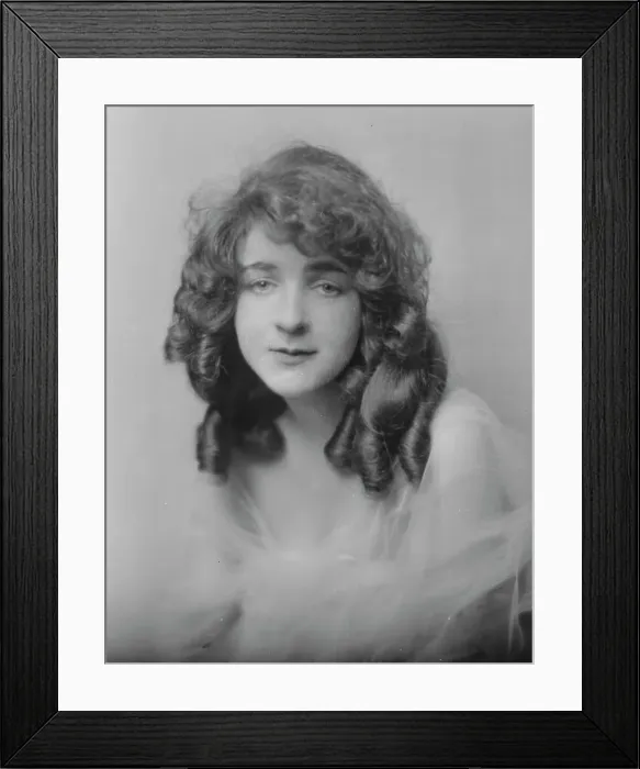 Framed Print : Turner, Janet, Miss, portrait photograph, not before 1916. Creator: Arnold Genthe Framed Print : Turner, Janet, Miss, portrait photograph, not before 1916. Creator: Arnold Genthe