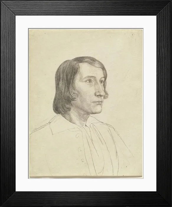 Framed Print : Gustav Heinrich Naeke, c. 1820. Creator: Julius Schnorr von Carolsfeld Framed Print : Gustav Heinrich Naeke, c. 1820. Creator: Julius Schnorr von Carolsfeld