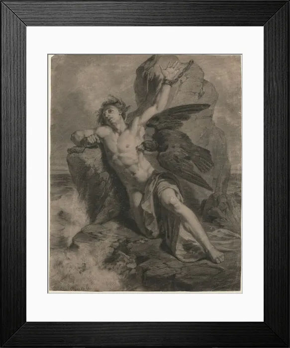 Framed Print : Prometheus Bound. Creator: Christian Schussele Framed Print : Prometheus Bound. Creator: Christian Schussele